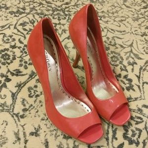 BCBGirls Patent Hot Pink Heels